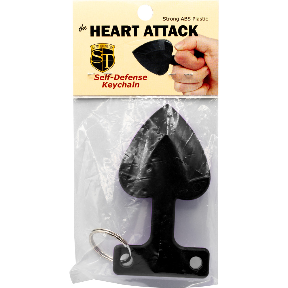 Heart Attack Self-defense Keychain Black view 2